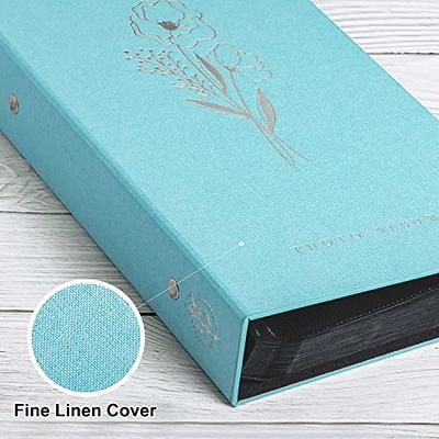 Ywlake Photo Album 4x6 500 Pockets Photos, Extra Large Capacity Family Wedding Picture Albums Holds 500 Horizontal and Vertical Photos Pictures Teal