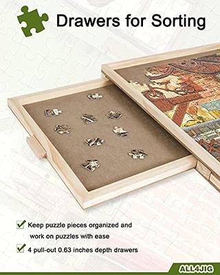 ALL4JIG 2000 Piece Rotating Puzzle Board with Drawers and  Cover,29.7x41.3Portable Wooden Jigsaw Puzzle Table for Adults  Portable,Lazy Susan Spinning Puzzle Boards Birthday Gift for mom - Yahoo  Shopping