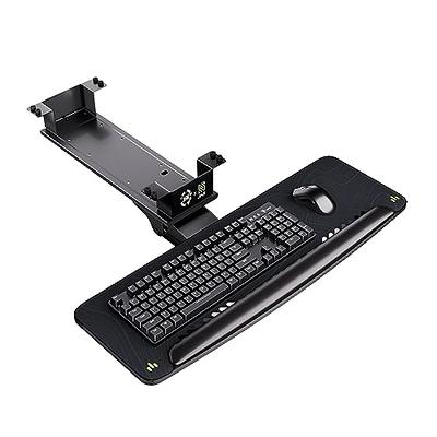 Eureka Ergonomic Height & Angle Adjustable Under Desk Black Keyboard Tray