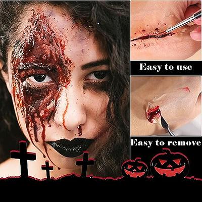 Scar Wax Kit Halloween, Makeup Kit Scars Wax Zombie Make Up Makeup Scar  Makeup Skin Wax Special Effects Halloween Stage Fake Wound Molding Scar  with