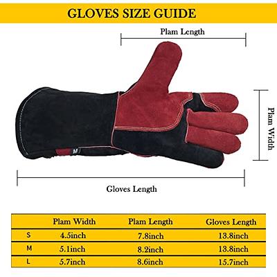 Welding Gloves Large 16 Inches 932℉ Heat Resistant Leather Forge/Mig/Stick  Welding Gloves Heat/Fire Resistant Mitts for Oven/Grill/Fireplace/Furnace/Stove/Pot  Holder/BBQ/Animal Handling - Yahoo Shopping