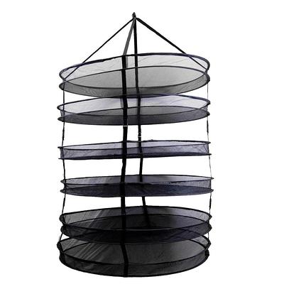 Bestio Herb Drying Rack, 4 Layer Hanging Drying Rack Mesh for Plants with  Zipper, Pruning Scissors, Hook, Black Weed Drying Rack Net, for Drying Herb