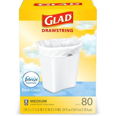 Walgreens Complete Home 13 Gallon Drawstring Trash Bags White (50 ct)