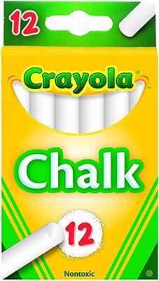 Crayola Chalk White & Colored 12-Pack (1 Pack of White & 1 Pack of Colored)