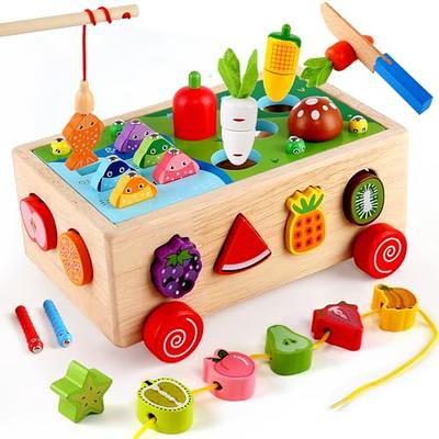 MAVREC Toddlers Montessori Wooden Educational Toys for Baby Boys Girls Age  1 2 3 Year Old, Carrot Harvest Game, Fine Motor Skills Wooden Shape Sorter  Easter Birthday Gifts for Kids 1-3 - Yahoo Shopping