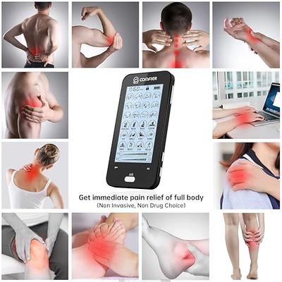 conree TENS Unit Muscle Stimulator for Pain Relief Physical Therapy, Dual  Channels Electronic Pulse …See more conree TENS Unit Muscle Stimulator for
