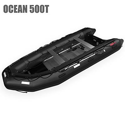 Seamax Ocean500T 16.5 Feet Commercial Grade Inflatable Boat, Max 15  Passengers and 50HP Rated (Black) - Yahoo Shopping