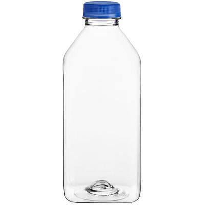 Choice 12 oz. Clear Squeeze Bottle - 6/Pack