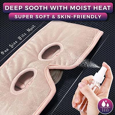 SuzziPad Microwavable Heating Pad for Neck Pain with Heated Eye Mask