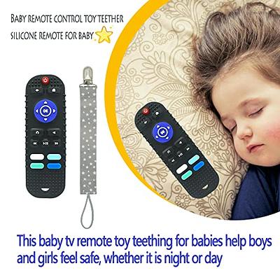 Remote Control Teether Toy for Babies,Baby Teething Toys Tv Remote Shape  with Pacifier Clip（Black） - Yahoo Shopping