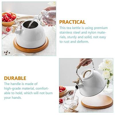 Tea Kettle -2.9 Quart Tea Kettles Stovetop Whistling Teapot Stainless Steel  Tea Pots for Stove Top Whistle Tea Pot - Yahoo Shopping