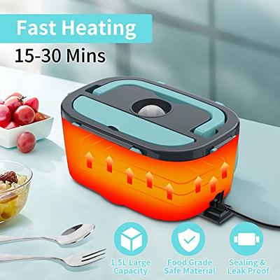 Electric Lunch Box Food Warmer Portable Food Heater for Car & Home - Leak  proof, Lunch Heating Microwave for Truckers with Removable Stainless Steel  Container 1.5 L, 110V/12V[Upgraded]