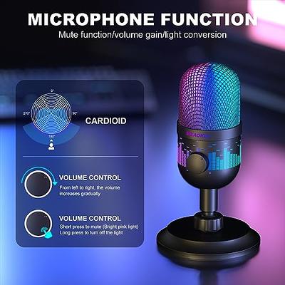 NEEWER USB Gaming Microphone Cardioid Condenser Mic with RGB Light Effect