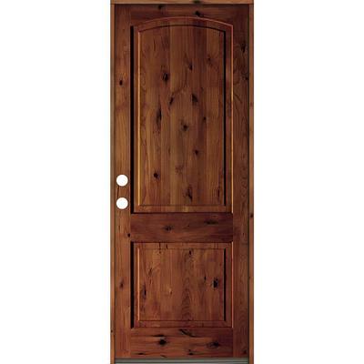 rustic wood front doors