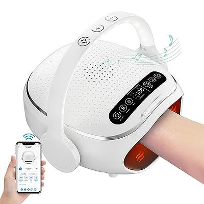 CINCOM Cordless Hand Massager with Heat and Compression for Arthritis and  Carpal Tunnel,Gifts for Women FSA/HSA Eligible (White) 