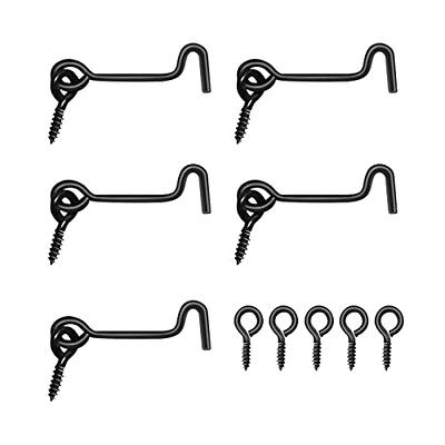 2Cabin Hooks Eye Latch Privacy Hook w Screws for Window Slide Barn Door  4pcs - Silver - 2 x 0.83 x 0.12(L*W*D) - Bed Bath & Beyond - 28765636