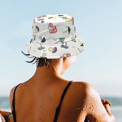 12 Pieces Sun Hat Women's Foldable Sun Hats Ponytail Sun Hat UV Protection  Bucket Beach Mesh Hat Wide Brim Sun Safari Beach Cap for Fishing Hiking