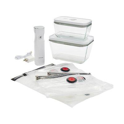 Zwilling Fresh & Save 2-piece Medium Glass Vacuum Sealer Food Storage  Container With Airtight Lids : Target