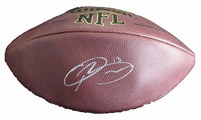 Odell Beckham Jr. Baltimore Ravens Autographed White Panel Football