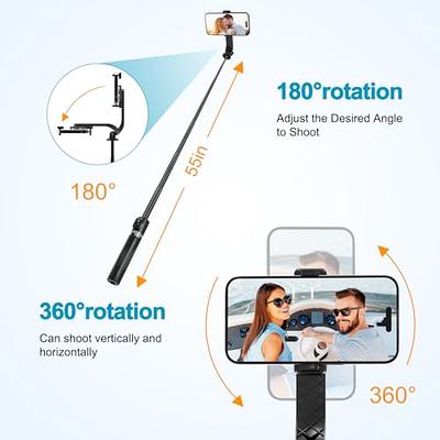 ATUMTEK 55 Selfie Stick Tripod, All-in-one Extendable Aluminum 55