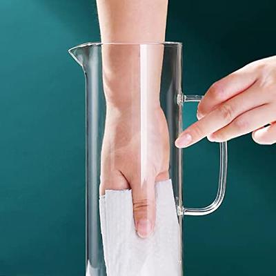 Glass Pitcher with Lid,3000ml - Hot/Cold Water Jug, Juice and Iced Tea  Beverage Carafe