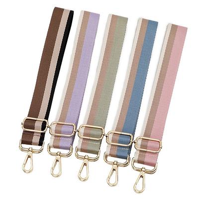 Wide Purse Strap Adjustable Replacement Crossbody Bag Strap Silver Hardware  Shoulder Straps for Canvas Tote Handbags