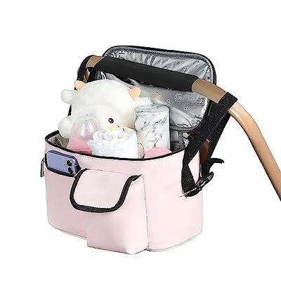 Momcozy Universal Stroller Organizer with Insulated Cup Holder