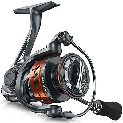 RUNCL Spinning Fishing Reel ANCOHUMA Powerful 26 LB Max Drag 7+1 Stainless  BB 6.2:1 CNC Aluminum Alloy Spool Colorful Ceramic Li