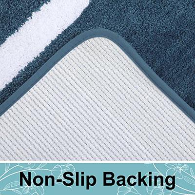 Kitinjoy Luxury Bathroom Rug Mat, Ultra Soft Water Absorbent Microfiber Bath Rug, Non Slip Plush Shaggy Bath Carpet, Machine Wash Dry, Bath Mats for