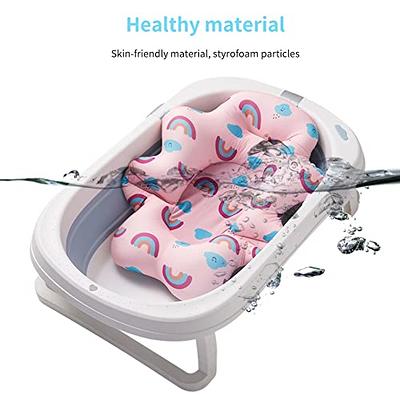 Baby Bath Cushion Pad Newborn Bathtub Mat Infant Bath Supporter Net Baby  Bathtub Pillow Nonslip Floating Bathing Tub Seat