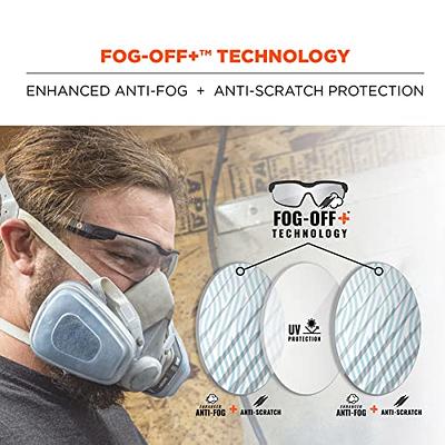 Dellenger Enhanced Anti-Fog & Scratch-Resistant Safety Glasses with  Adjustable Temples