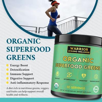 Kaged Organic Greens Elite | Superfood and Greens Powder with Apple Cider  Vinegar, Adaptogen, Prebiotics, Vitamins & Minerals | Berry | 30 Servings