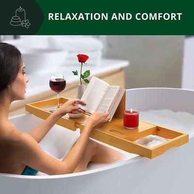 Umbra Aquala Bamboo Bathtub Caddy, Natural