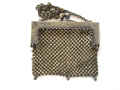 Antique German Silver Mesh Purse Whiting & Davis