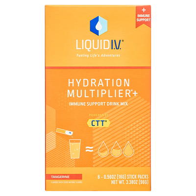 Liquid I.v. Hydration Multiplier + Immune Support Powder Energy Supplements  - Tangerine - 0.56oz Each/10ct : Target