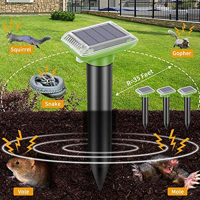 Mole Repellent, Solar Mole Repellent Ultrasonic, Solar Powered Waterproof  Snake Repellent Deterrent Gopher Vole Snake Pest and Other Rodent Animals  from Lawn Garden Yard Home(2 Packs) - Yahoo Shopping
