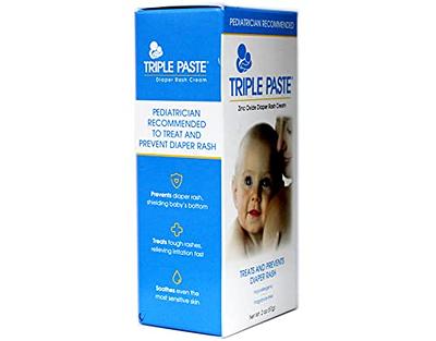 Triple Paste Diaper Rash Cream, Hypoallergenic Medicated Ointment for  Babies, 16 oz (Pack of 3)