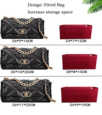 Lckaey Chanel 19 packs of felt inner bladder bag storage finishing bag  cosmetic bag leboy chain black gold inner bladder bag storage bag  1016red24*7 * 12cm - Yahoo Shopping