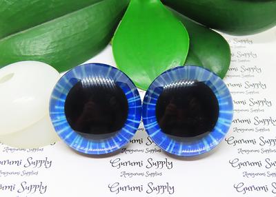 Safety Eyes Colors, Black, and Clear - 1 Pair