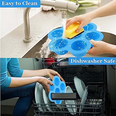 XANGNIER Silicone Air Fryer Egg bite Mold,2 Pack Reusable Egg Bites Pan  with Lid-Alternative to Sous Vide Egg Bite Maker,Air Fryer Accessories