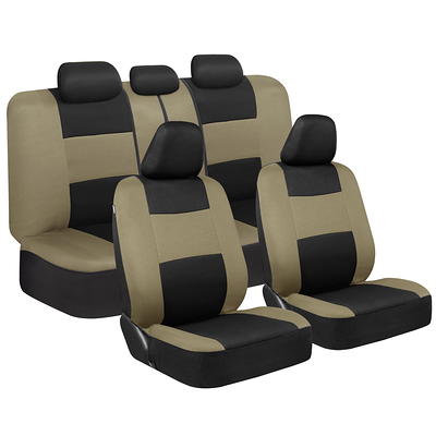 Flying Banner Car Seat Covers Front Seats Rear Bench Polyester car seat  Protectors Easy installations Rear Bench Split Classic Man Lady Truck (Full