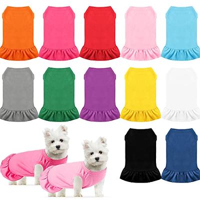 Zunea Denim Dog Dresses for Small Dogs Girls Summer Puppy Harness