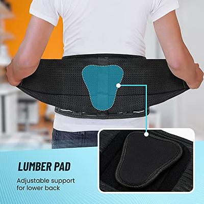 Bracepost Back Brace for Lower Back Pain Relief with 7 Stays  Ultra-Breathable Back Support Belt for Women Men, Adjustable Lumbar Support  Belt for Herniated Disc, Sciatica, Scoliosis(Size: Large) black Large