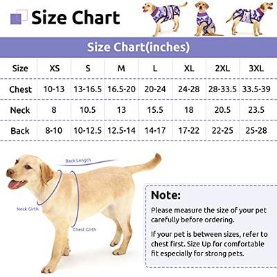 Xqpetlihai Dog Onesie Surgery Recovery Suit for Medium Large Dogs Recovery  Shirt for Abdominal Wounds or Skin Diseases Bodysuit Dogs Pajamas for