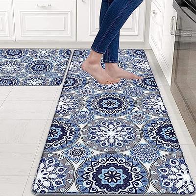 Kitchen Rugs Mats Non Slip Waterproof Padded PU Leather Floor Mats