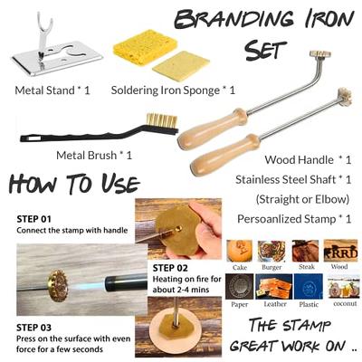 Custom Wood Branding Iron for Wood, Meat, Leather / Personalized Wood  Branding Iron / Wood Branding Iron / Leather Branding Iron 