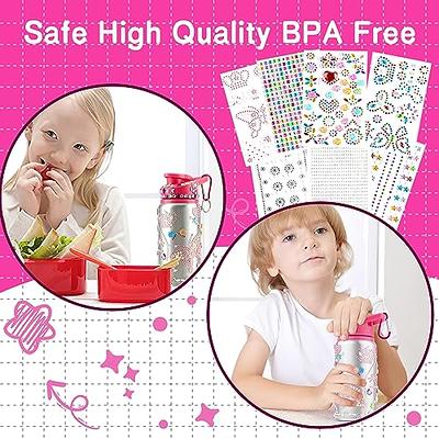 Nigifter Valentines Day Gifts for Girls Birthday Presents Gifts for Girls  8-12 Kids DIY Craft Kits Decorate Your Own Water Bottle Leakproof BPA Free