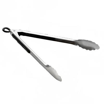 Mainstays 12 Stainless Steel Locking Cooking Tongs Silver