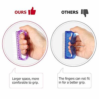 Larbois Handle Grip Nail Brush, Nail Brushes Hand Fingernail Brush Cleaner  Scrubbing Kit Pedicure for Toes and Nails Men Women (4 Pack) - Yahoo  Shopping