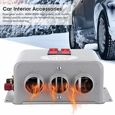 Etokfoks 2-in-1 12-Volt Defroster Demister Windshield Electric Portable Car Heater Fan